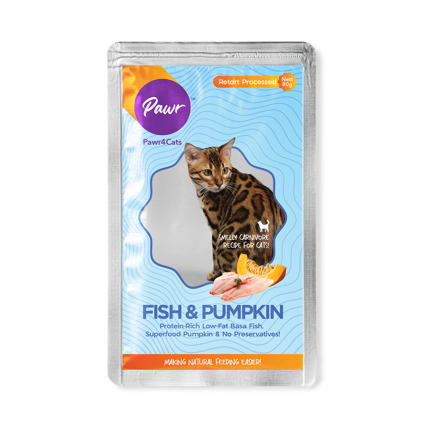 Pawr4Cats FreshMeals Wet Cat Food Fish Pumpkin Rawr4Dogs