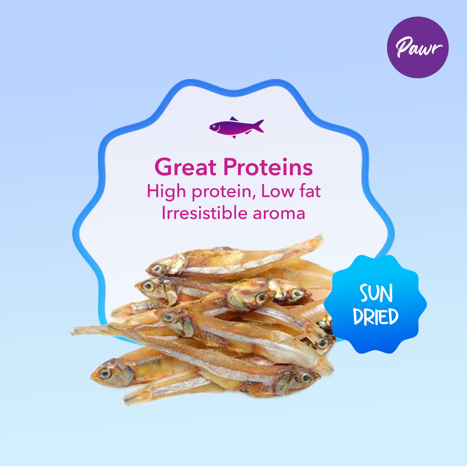 Zoomy Cat Treats | Anchovy Fish | Sun-Dried