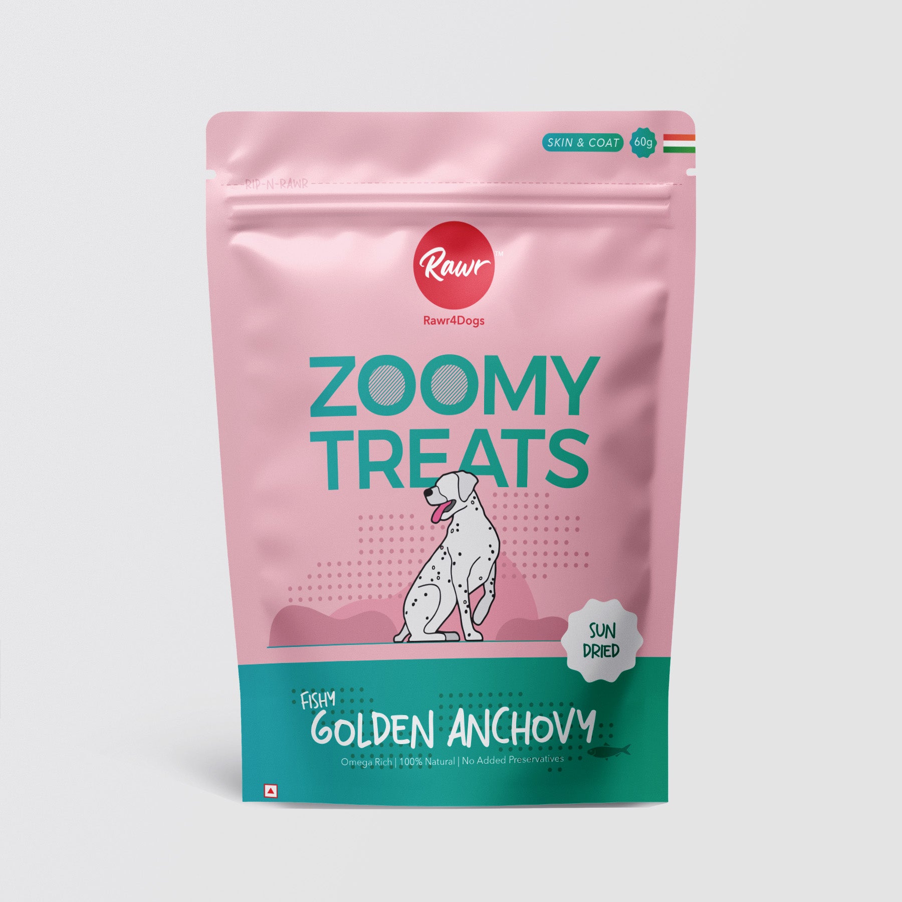 Zoomy Dog Treats | Golden Anchovy Fish | Omega Rich Treats