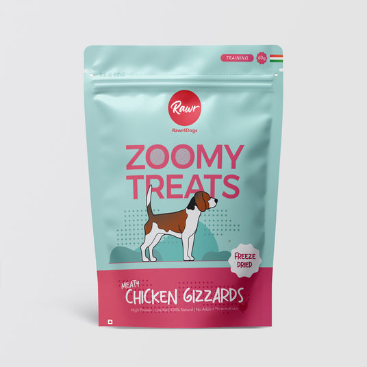 Zoomy Dog Treats | Freeze-Dried Chicken Gizzards | Training Treats