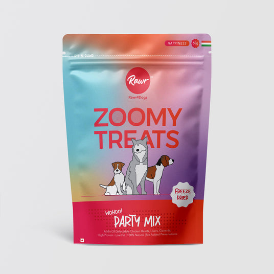 Zoomy Dog Treats | Freeze-Dried Party Mix | Mix of chicken organs