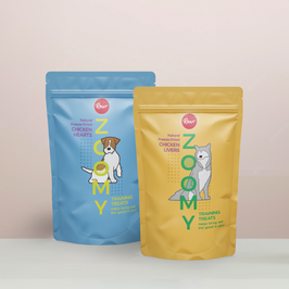 Zoomy Treats | Freeze-Dried Combo | Chicken Hearts + Livers